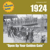 1924: "Open Up Your Golden Gate" border=