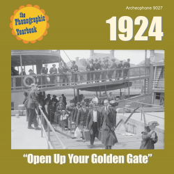 1924: "Open Up Your Golden Gate" (Various Artists)